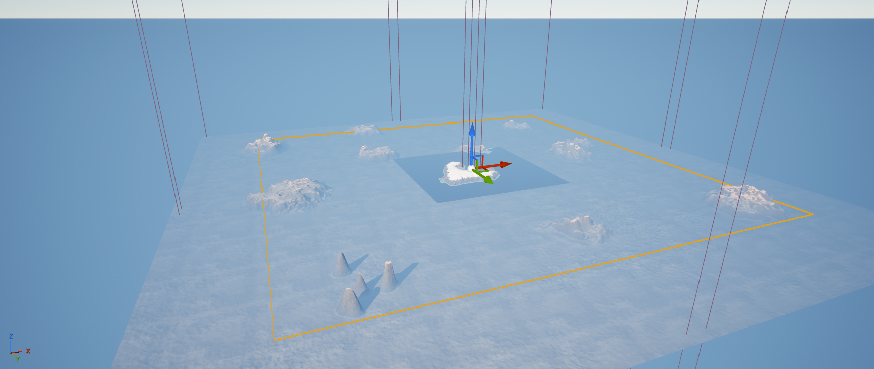 Unreal Engine landscape map